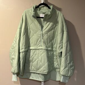Women’s Seafoam Quarter Zip. Old Navy Active. Water-resistant XXL. New.